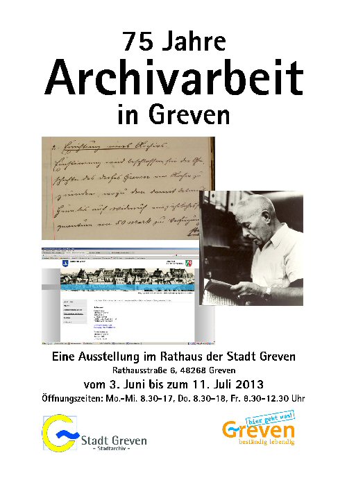 75 Jahre Archivarbeit in Greven