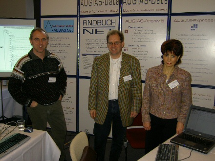 Messestand von AUGIAS-Data auf dem 57. Westf�lischen Archivtag