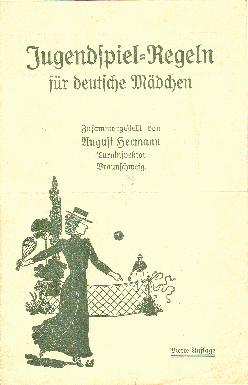 Abb.: Jugendspiel-Regeln f�r deutsche M�dchen, Gedicht (Nachlass Hermann)
