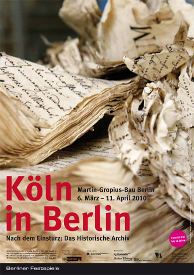 Plakat zur Ausstellung �K�ln in Berlin�, Gestaltung: Steenbrink Vormgeving, Berlin