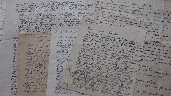 Abb.: Briefe aus dem Nachlass von Fritz Kolbe (Foto: Ausw�rtiges Amt)