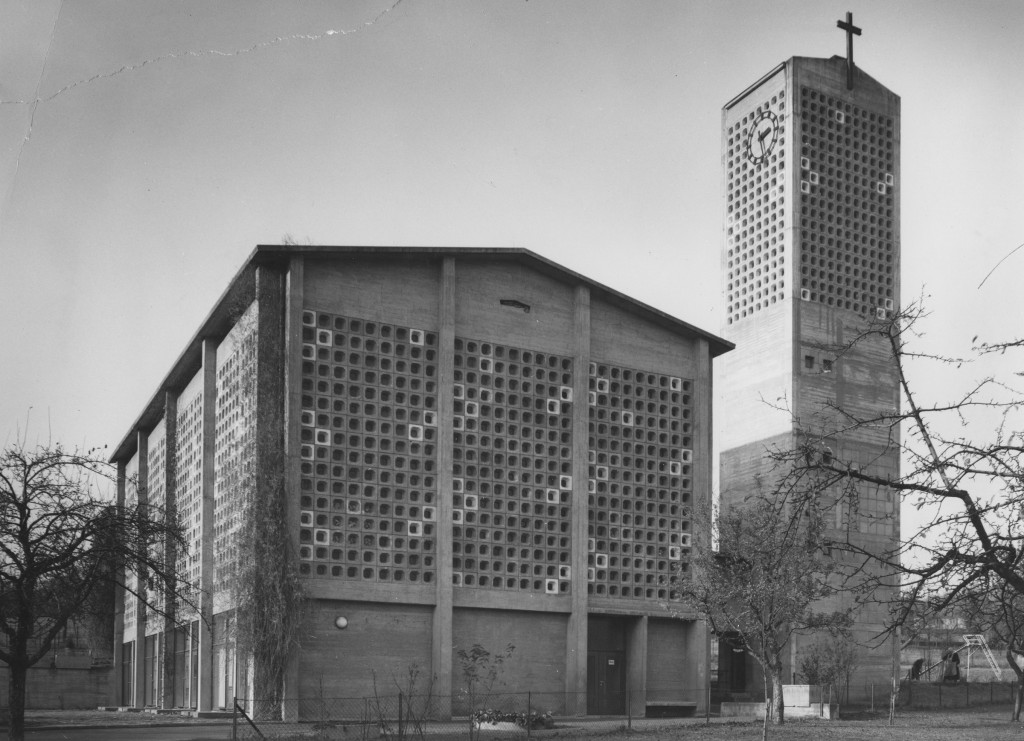 Die Matthäuskirche 1963 (Foto: G. Wipfler, Stadtarchiv Pforzheim)